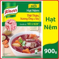 Hạt nêm thịt thăn, xương ống, tủy Knorr gói 900gr