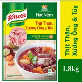 Hạt nêm thịt thăn, xương ống, tủy Knorr gói 1,8kg