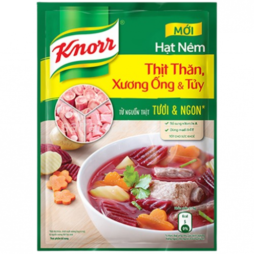 Hạt nêm thịt thăn, xương ống, tủy Knorr gói 170gr