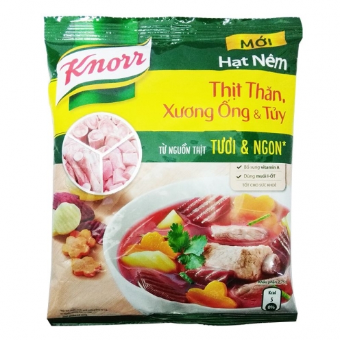 Hạt nêm thịt thăn, xương ống, tủy Knorr gói 900gr